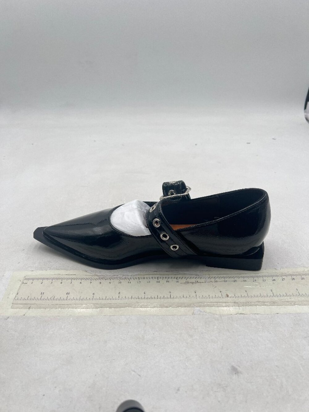 YDN Black Ankle Strap Pumps Pointed Toe Mary Jane Chunky Heels Loafers
